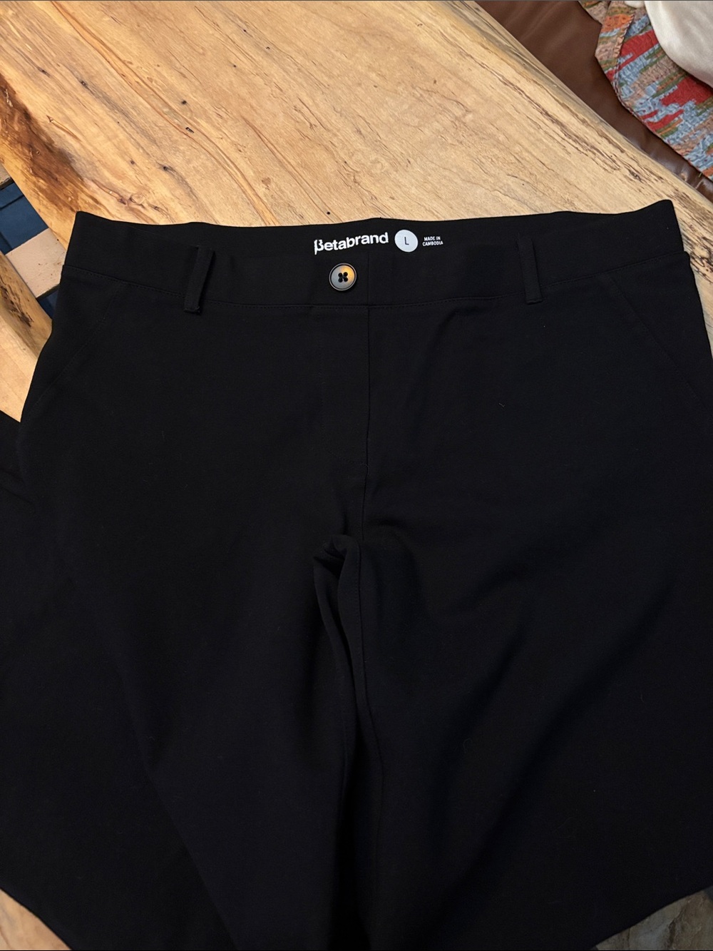 Betabrand L Women’s Black Pants